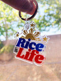 Rice is Life Keychain